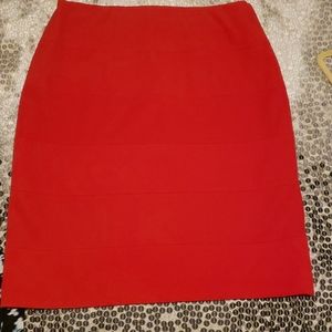 Alfani red pencil skirt